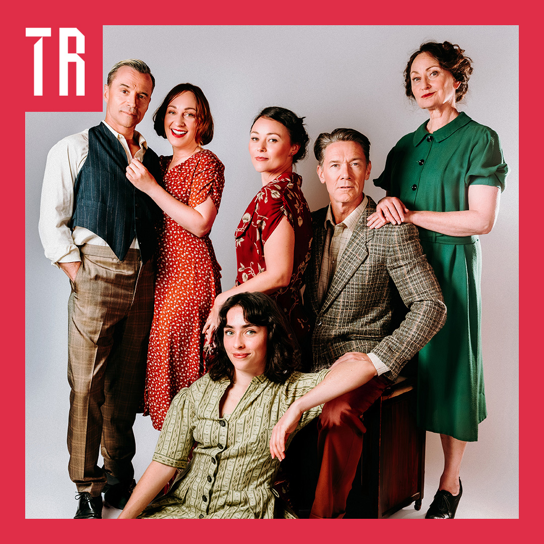 Photo: Matto Lucas A family portrait of characters from 1950s Australia